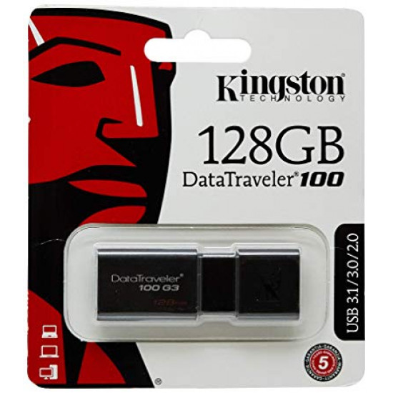 Gå op og ned Relativ størrelse arkiv Pen Drive Kingston 128gb Data Travelerr 100 G3 Usb 3.1/3.0/2.0