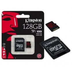 Kingston Sdc10g2/128gb - Tarjeta Microsd De 128gb (Clase 10 Uhs-I 45mb/S) Com Adaptador Sd