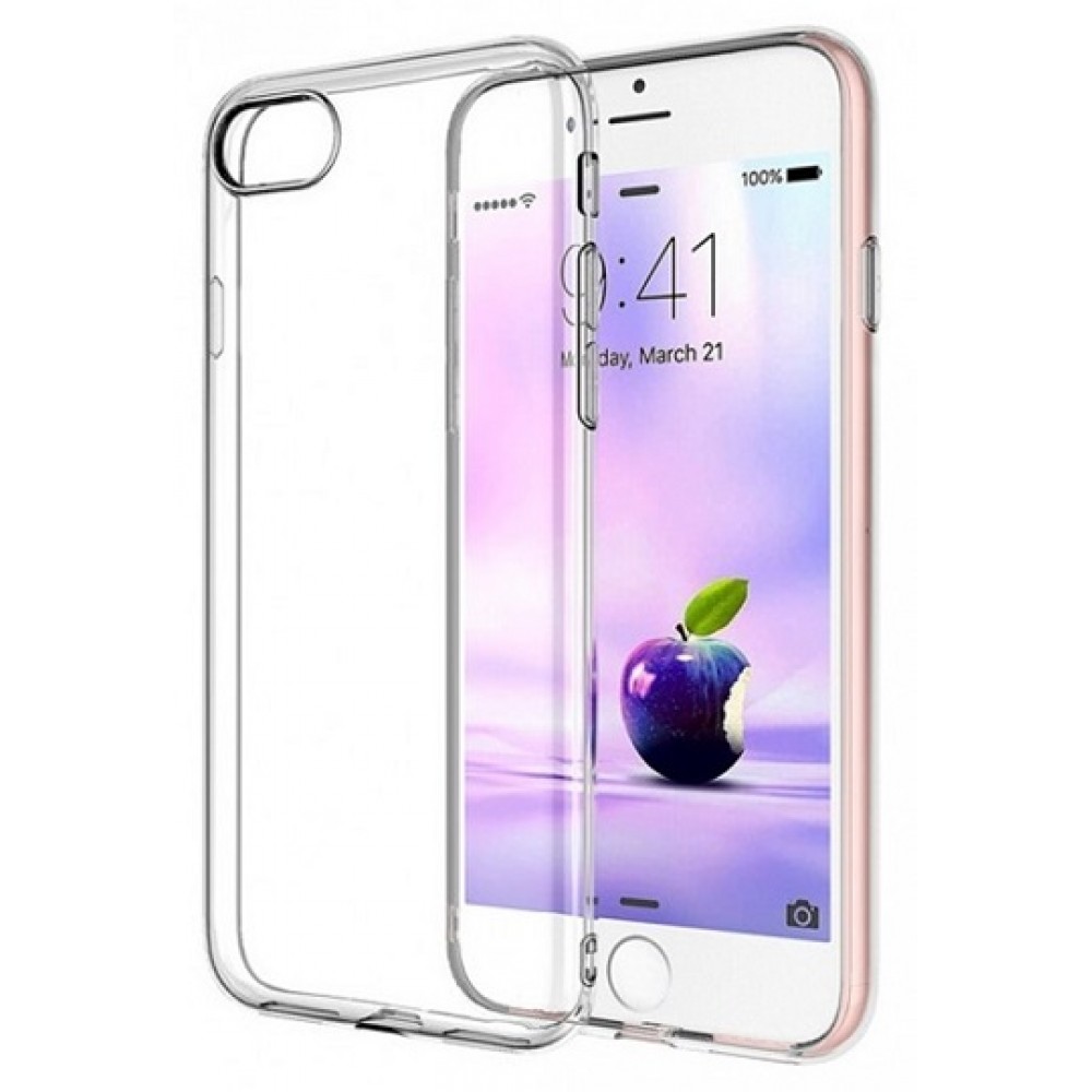 Capa Silicone Apple Iphone Plus Transparente