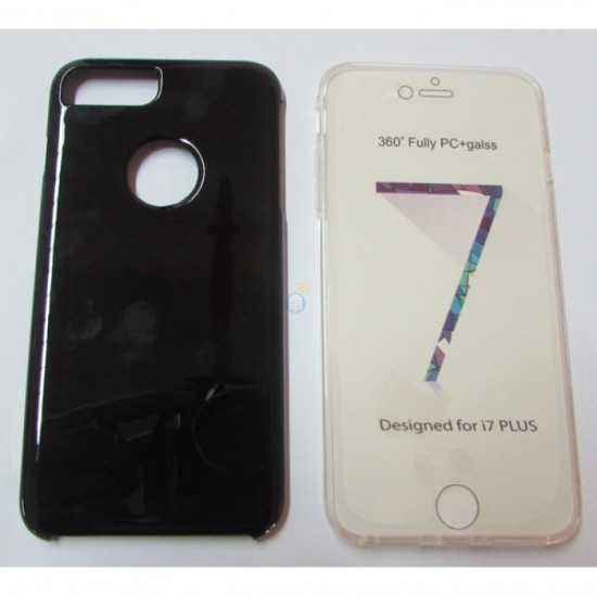 Capa Dupla 360º Apple Iphone 7 Plus / 8 Plus Negro