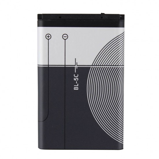 Bateria Nokia BL-5C/1100/1101/1110/1110i/1112/1200/1208/1209/1600/1650/1680C/1800/2300/2310/2323C/2330C/260 1020 mAh 3.7V 3.8Wh Bulk Bateria Nokia BL-5C/1100/1101/1110/1110i/1112/1200/1208/1209/1600/1650/1680C/1800/2300/2310/2323C/2330C/260 1020 mAh 3.7V 3.8Wh Bulk