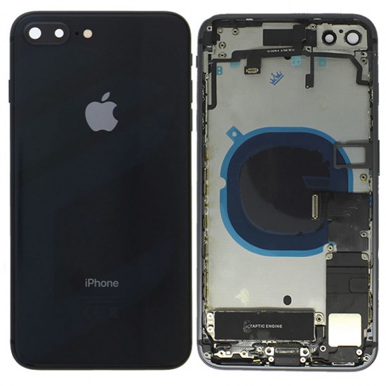 Tampa Traseira Apple Iphone 8 Plus Com Flex Preto