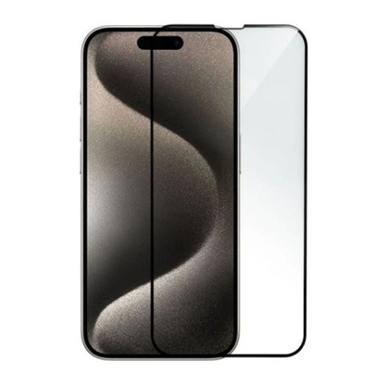 Protector De Pantalla De Cristal Templado 5D Completo Apple Iphone 15 Negro