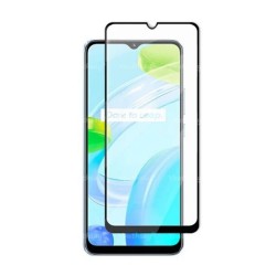 Realme C30 Black 5D Complete Screen Glass Protector