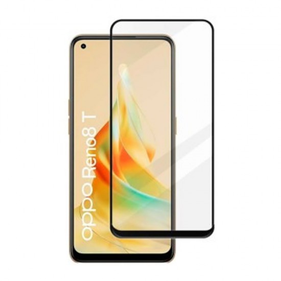 Oppo Reno8 T 6.43" Black 5D Complete Screen Glass Protector