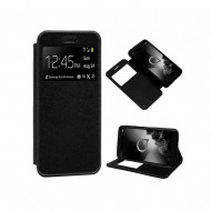 Funda De Silicona Flip Cover Con Candy Window Samsung Galaxy A52 4G/5G Negro