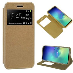 Funda De Silicona Flip Cover Con Candy Window Huawei P30 Pro Dorado