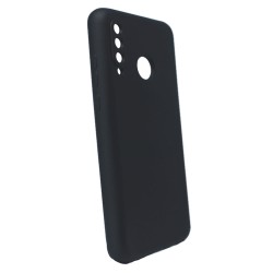 Funda De Gel De Silicona Huawei P30 Lite Negro Con Protector De Cámara Robusta