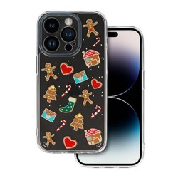 Apple Iphone 12 Transparent Christmas Silicone Case Design 2 With Camera Protector