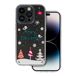 Apple Iphone 14 Pro Max Transparent Christmas Silicone Case Design 4 With Camera Protector