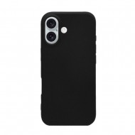 Funda De Silicona Apple Iphone 16 Plus Negra