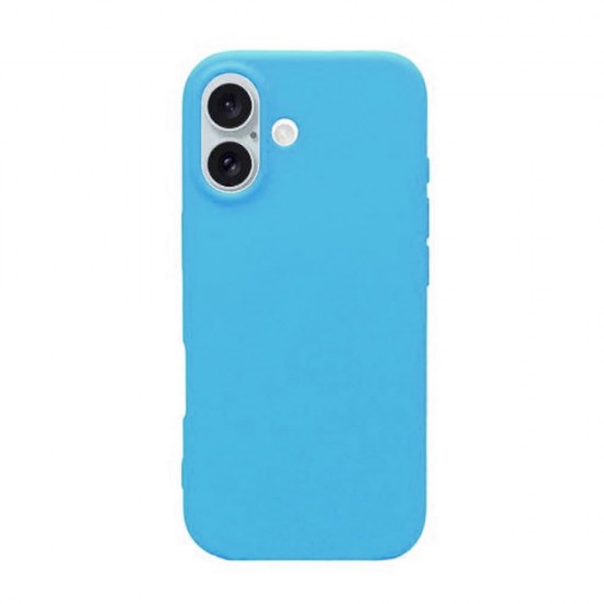 Funda De Silicona Apple Iphone 16 Plus Azul