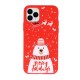 Capa Silicone Apple Iphone 11 Vermelho Natal Design 5