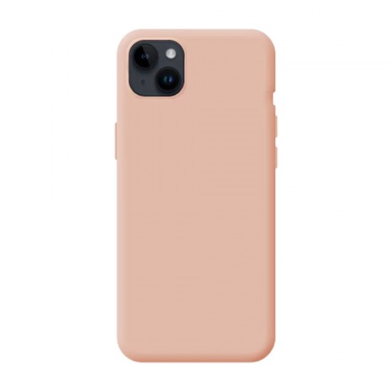 Capa Silicone Apple Iphone 15 Plus Rosa Clara Robusta