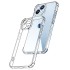 Capa Silicone Dura Anti-Choque Apple Iphone 14 Plus Transparente Com Protetor De Câmera