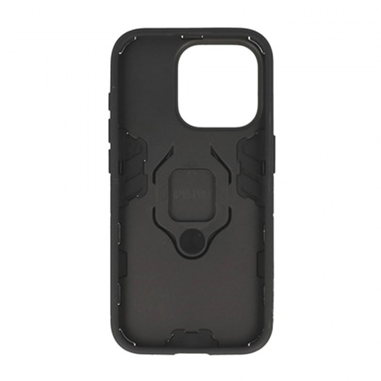 Capa Silicone Anti-Choque Armor Carbon Apple Iphone 15 Pro Max Preto Ring Armor