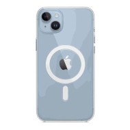 Funda De Silicona Dura Apple Iphone 14 Plus Transparente Magsafe