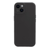 Capa Silicone Dura Apple Iphone 14 Preto Com Protetor De Câmera