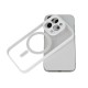 Funda De Silicona Dura Apple Iphone 13 Pro Max Blanco Magsafe Con Protector De Cámara