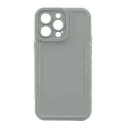 Apple Iphone 14 Pro Max Green Hard Silicone Case With Camera Protector