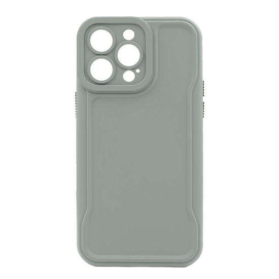 Funda De Silicona Dura Apple Iphone 14 Pro Max Verde Con Protector de Cámara