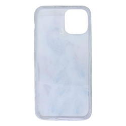 Apple Iphone 11 Pro Max Peacock Design Hard Silicone Gel Case