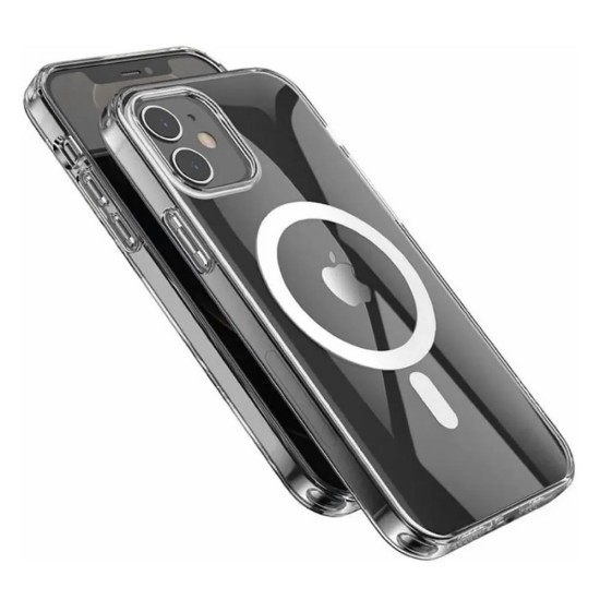 Capa Silicone Dura Apple Iphone 11 Transparente Magsafe