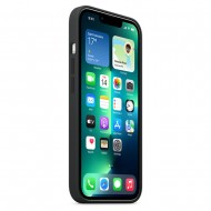 Funda De Gel De Silicona Apple Iphone 13 Pro Negro Premium