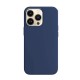 Funda De Silicona Apple Iphone 15 Pro Max Azul Oscuro