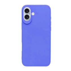 Capa Silicone Gel Apple Iphone 16 Azul 3d Camera