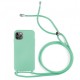 Apple Iphone 12/12 Pro Turquoise Green Robust Silicone Gel Case With String