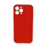 Funda de gel de silicona para Apple Iphone 13 Pro Max 6.7" Rojo Funda protectora para la cámara Robusta