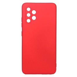 Funda De Gel De Silicona Samsung Galaxy A32 4G/A325 Roja Robusta Con Protector De Cámara