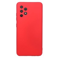 Capa Silicone Gel Samsung Galaxy A32 4g/A325 Vermelho Com Protetor De Câmera Robusta