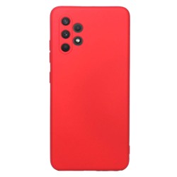 Funda De Gel De Silicona Samsung Galaxy A32 4G/A325 Roja Robusta Con Protector De Cámara