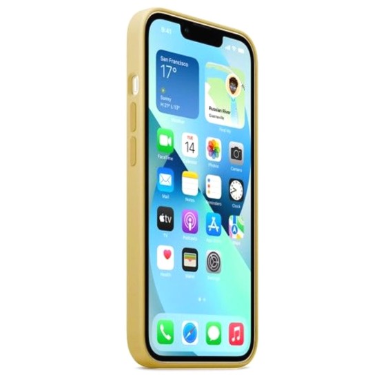 Capa Silicone Gel Apple Iphone 13 Mini Amarelo Premium