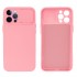 Funda De Gel De Silicona Apple Iphone 14 Pro Max Rosa Claro Con Protector De Cámara Y Ventana Deslizante