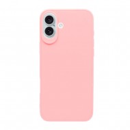 Funda De Gel De Silicona Apple Iphone 16 Rosa Claro 3D Camera