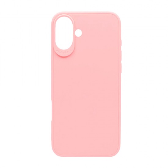 Capa Silicone Gel Apple Iphone 16 Plus Rosa Clara 3d Camera