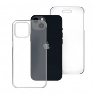 Capa Silicone Dura 360º Apple Iphone 15 Plus Transparente