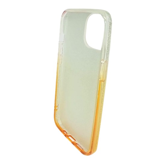 Capa Silicone Gel Brilhante Apple Iphone 13 Dourado