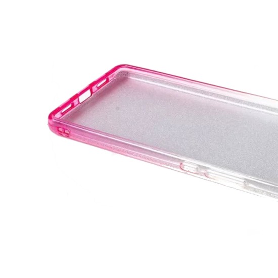 Funda De Gel De Silicona Apple Iphone 13 Rosa Glitter