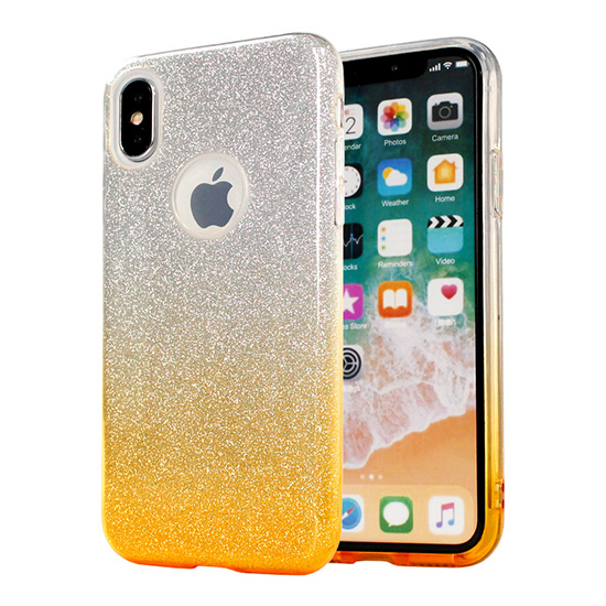 Capa Premium Bling Sparkling Para Iphone Xs Max Yellow