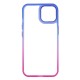 Capa Silicone Gel Bumper Apple Iphone 14 Azul Gradiente Elektro