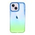Capa Silicone Gel Bumper Apple Iphone 14 Plus Azul Verde Gradiente Elektro