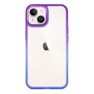 Funda De Gel De Silicona Bumper Apple Iphone 14 Violeta Gradiente Elektro