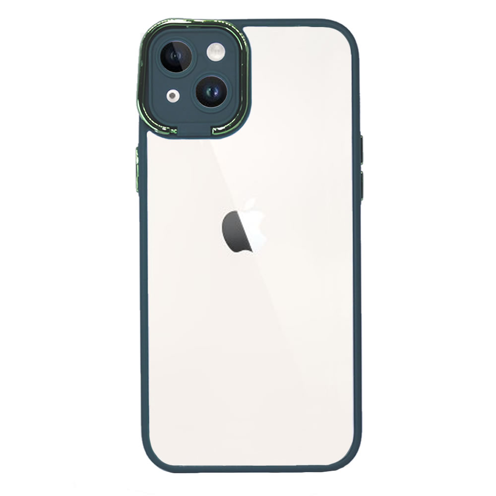 Funda De Silicona Dura Antigolpes Apple Iphone 14 Plus Transparente Con  Protector De Cámara