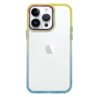 Funda De Gel De Silicona Bumper Apple Iphone 14 Pro Max Amarillo Gradiente Elektro
