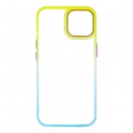 Capa Silicone Gel Bumper Apple Iphone 14 Amarelo Gradiente Elektro
