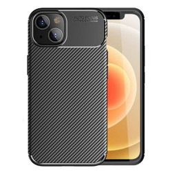 Apple Iphone 14 Black Auto Focus Vennus Carbon Silicone Gel Case